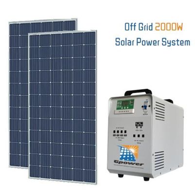 sistemas elétricos solares residenciais do sistema TUV da geração das energias solares 2kW
