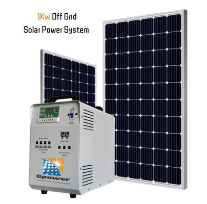 A terra instala fora dos jogos da casa das energias solares da grade 1KW para casas minúsculas