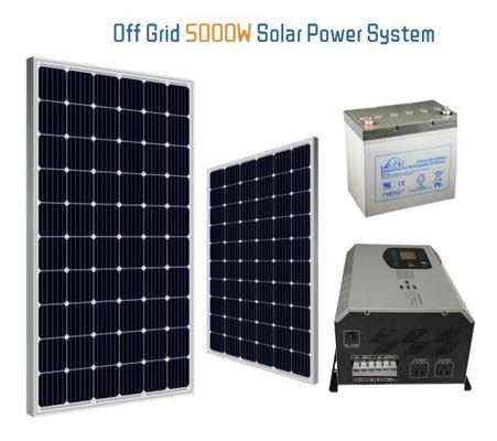 Jogo Monocrystalline do painel solar dos jogos 5000W da casa das energias solares do painel da instalação com várias partes